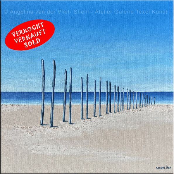 Gemaelde Steg von Sil 1 Texel von der Texeler bildenden Kuenstlerin Angelina Stiehl