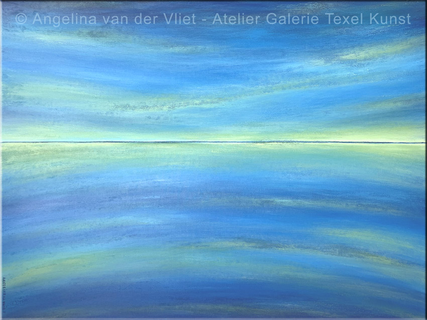 Schilderij Noorderlicht Texel door Angelina van der Vliet - Stiehl